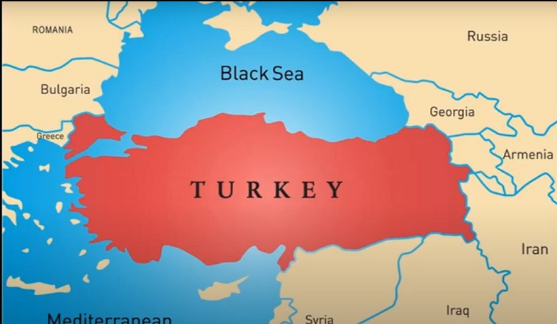 На карте, показанной в турецком сериале, Арцах и Азербайджан представлены как Армения