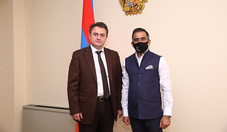 ՀՀ ԲՏԱ նախարարը և ՀՀ-ում Հնդկաստանի դեսպանը քննարկել են հետագա համագործակցության հեռանկարները