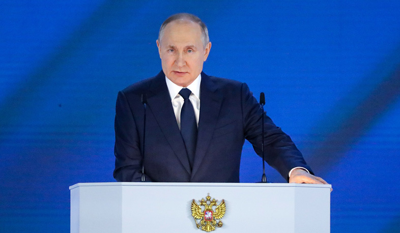 Vladimir Putin Federal Məclisə müraciətində DQ münaqişəsinə toxunub