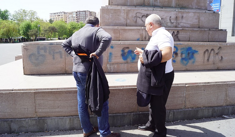 Ալեքսանդր Սպենդիարյանի հուշարձանի պատվանդանին արված խզբզոցը կմաքրվի