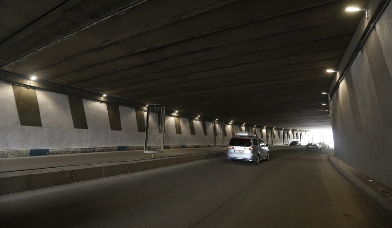 Արտաքին լուսավորության նոր ցանց Խանջյան փողոցի և Տիգրան Մեծի պողոտայի հատման մասի տրանսպորտային թունելում