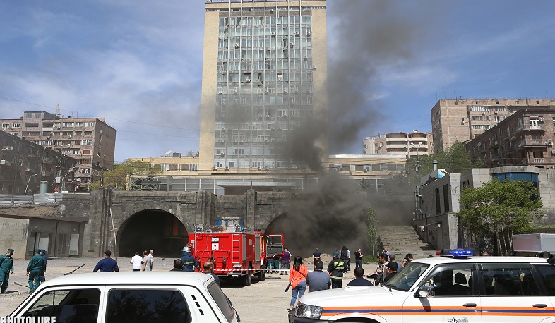 Հրդեհ մանկական երկաթուղու թունելում