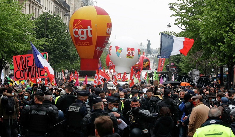 Փարիզում մայիսմեկյան ակցիայի ժամանակ բերման է ենթարկվել 17 մարդ