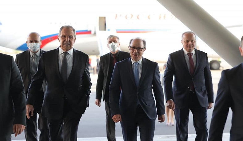 Russian Foreign Minister Sergey Lavrov arrived in Yerevan