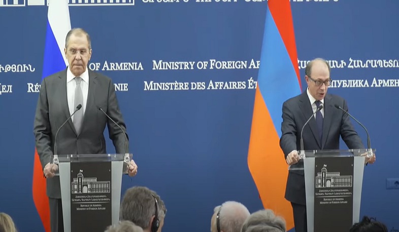 Արա Այվազյանի և Սերգեյ Լավրովի համատեղ մամուլի ասուլիսը | ՈՒՂԻՂ