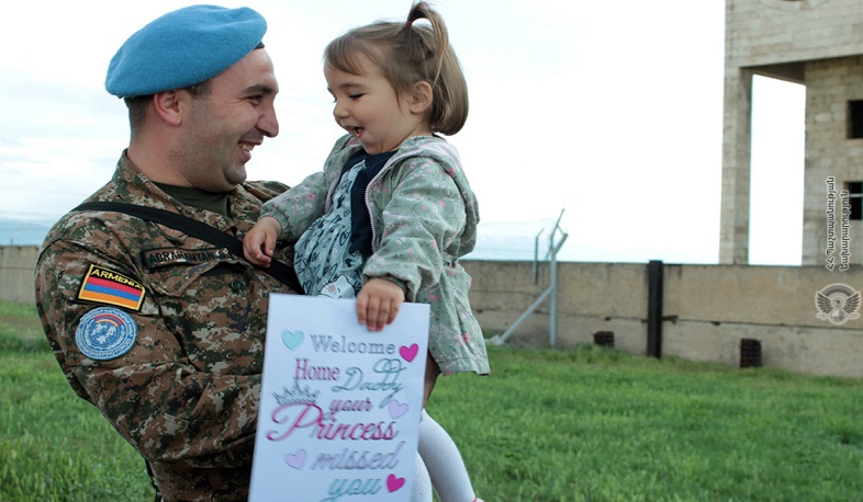 Armenian peacekeepers returned Armenia from Lebanon