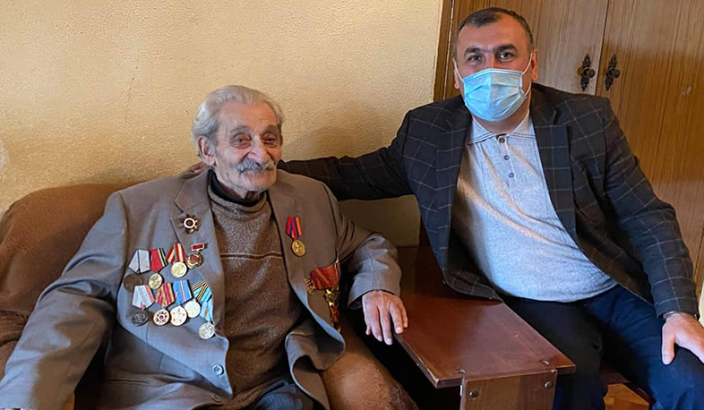 Լոռու մարզպետի տեղակալները Հայրենական պատերազմում տարած հաղթանակի տոնին ընդառաջ այցելել են մարզի վետերաններին