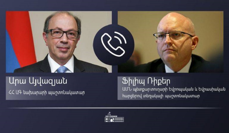 Ara Aivazian presents provocations by Azerbaijani Armed Forces in telephone conversation with Philip Reeker