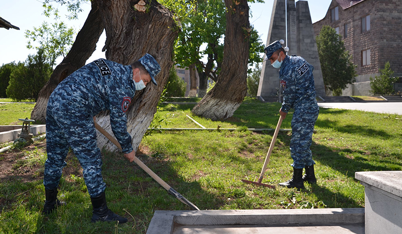 «Ապրիլյան և Արցախյան պատերազմի զոհերի հիշատակին նվիրված հուշարձանների» տարածքում իրականացվել են մաքրման, կանաչապատման աշխատանքներ