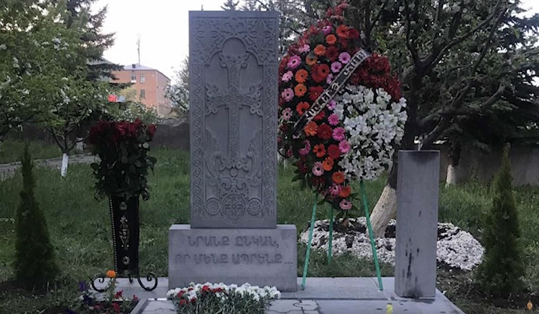 Հրազդանում օրհնվել է Արցախյան 44-օրյա պատերազմում զոհված ոստիկանների հիշատակը հավերժացնող խաչքար