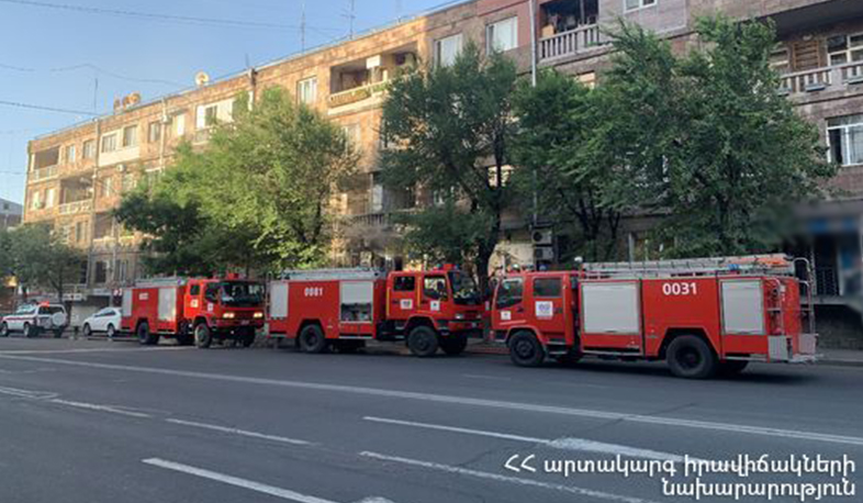 Հրդեհ՝ Պարոնյան փողոցում. հայտարարվել է բարդության «1 ԲԻՍ» կանչ