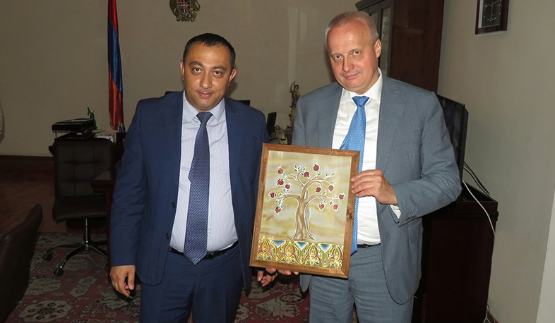 Վայոց ձորի մարզպետը հանդիպել է ՀՀ-ում ՌԴ արտակարգ և լիազոր դեսպան Սերգեյ Կոպիրկինի հետ