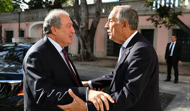 Armen Sarkissian congratulated President of Portugal on National Day