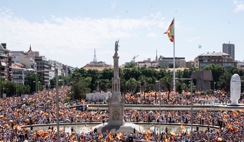 Մադրիդում բողոքի ցույց է անցկացվել Կատալոնիայի անկախության ձերբակալված կողմնակիցների ներման դեմ