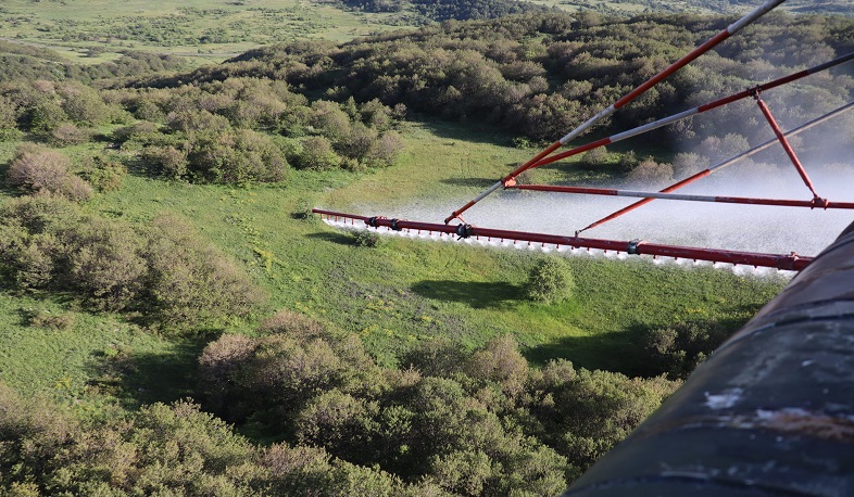 Կոտայքում և Արագածոտնում մեկնարկել է անտառային վնասատուների և հիվանդությունների դեմ ավիացիոն-քիմիական պայքարը