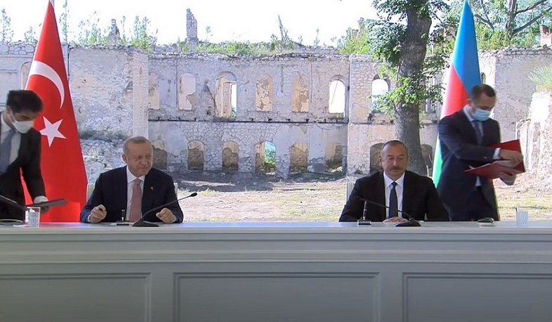 Azərbaycan və Türkiyə işğal edilmiş Şuşidə Müttəfiqlik Münasibətləri haqqında Bəyannamə imzalayıb