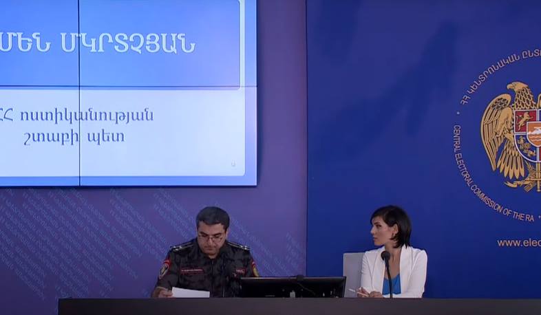 Այսօր արձանագրված դեպքերից 5-ը ընտրական իրավախախտումներ են, 2-ը՝ այլ բնույթի. ՀՀ ոստիկանության շտաբի պետ