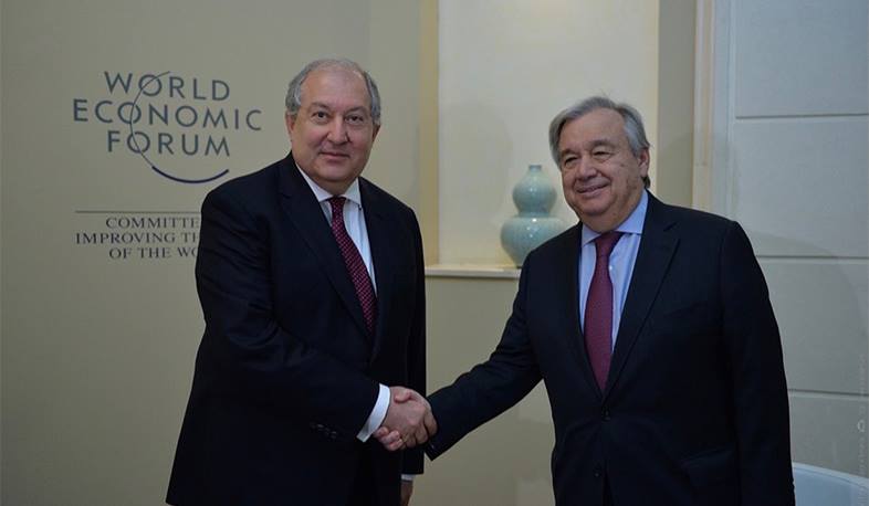 Armenian President congratulates António Guterres on re-election as UN Secretary-General