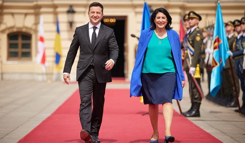 Президент Грузии Саломе Зурабишвили посетила Украину