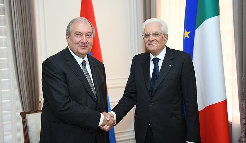 President of Italy congratulated Armen Sarkissian on his birthday
