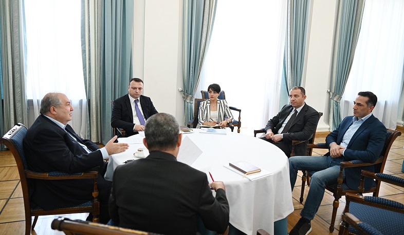 Armenian President received Vahan Kerobyan and Armen Orujyan