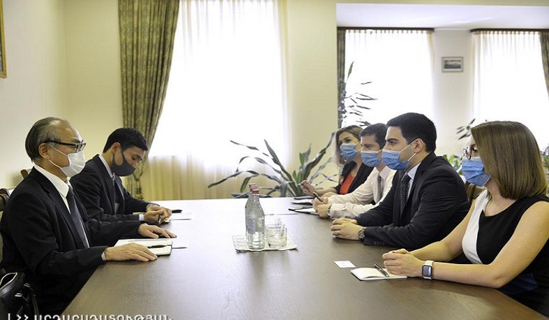 Ռուստամ Բադասյանը Ճապոնիայի դեսպանի հետ քննարկել է փոխգործակցությունը խորացնելուն ուղղված մի շարք հարցեր