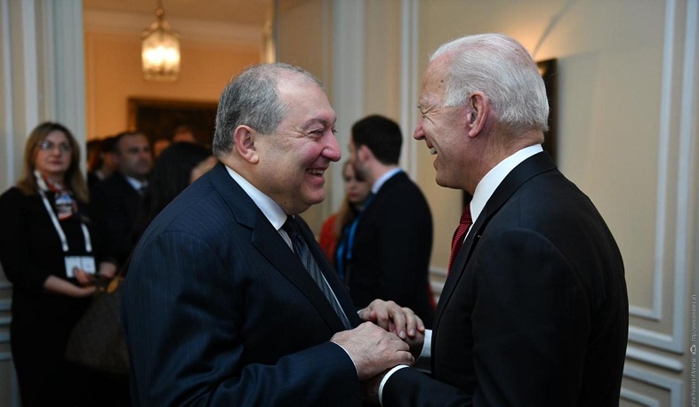 Արմեն Սարգսյանը շնորհավորական ուղերձ է հղել ԱՄՆ նախագահ Ջոզեֆ Բայդենին