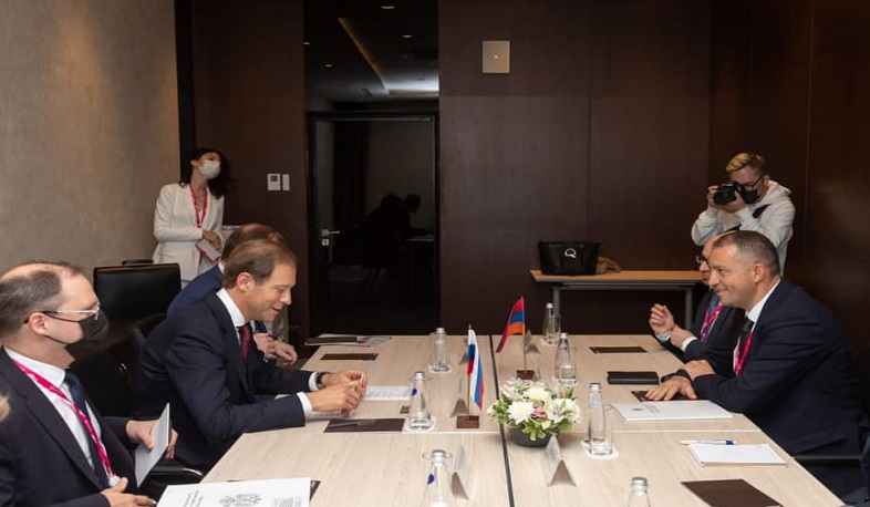 Vahan Kerobyan met with Minister of Industry and Trade of Russian Federation