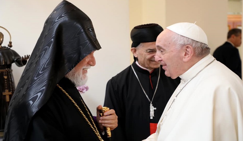 Արամ Ա կաթողիկոսը շուտափույթ ապաքինում է մաղթել Հռոմի Ֆրանցիսկոս Պապին