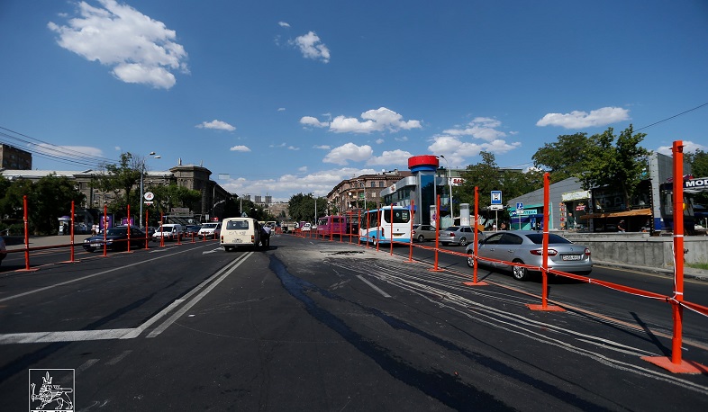Ժամանակավորապես մասնակի կփակվի երթևեկությունը Իսահակյան-Աբովյան փողոցի հատման մասում