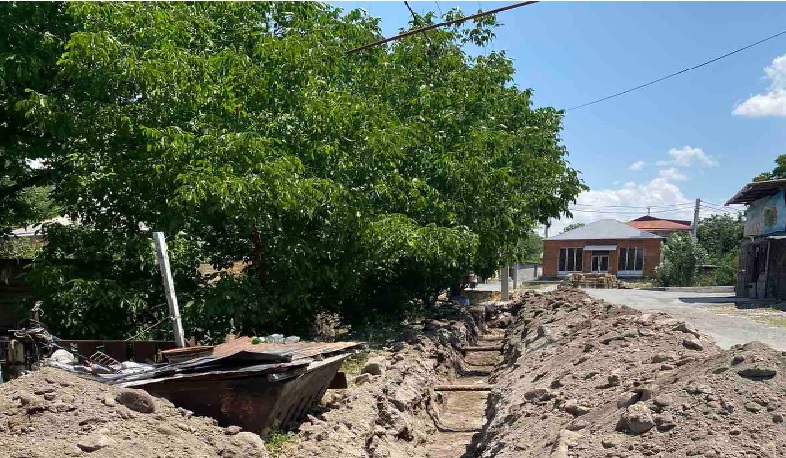 Կոտայքի մարզի Կամարիս համայնքում կառուցվում է նոր ջրագիծ