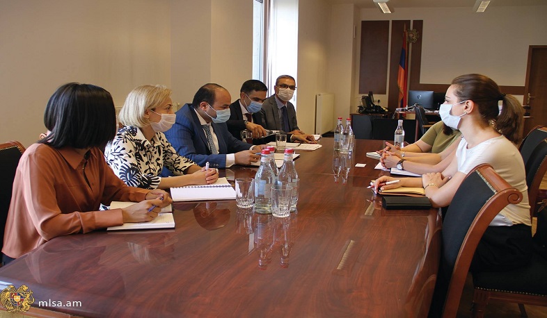 Աշխատանքի և սոցիալական հարցերի նախարարի պարտականությունները կատարողն ընդունել է GIZ հայաստանյան գրասենյակի տնօրենին