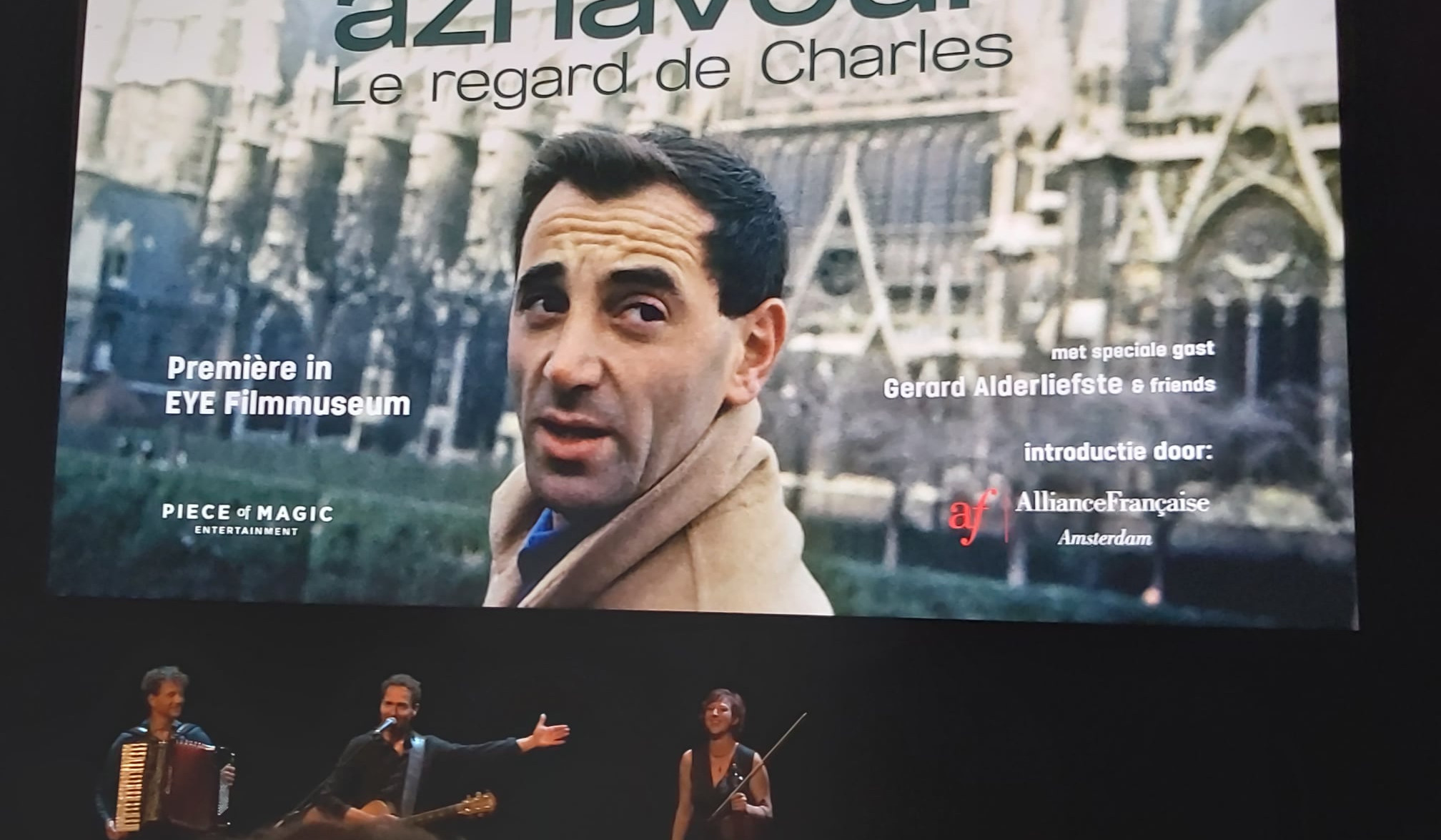 Screening of a film dedicated to Charles Aznavour in Amsterdam