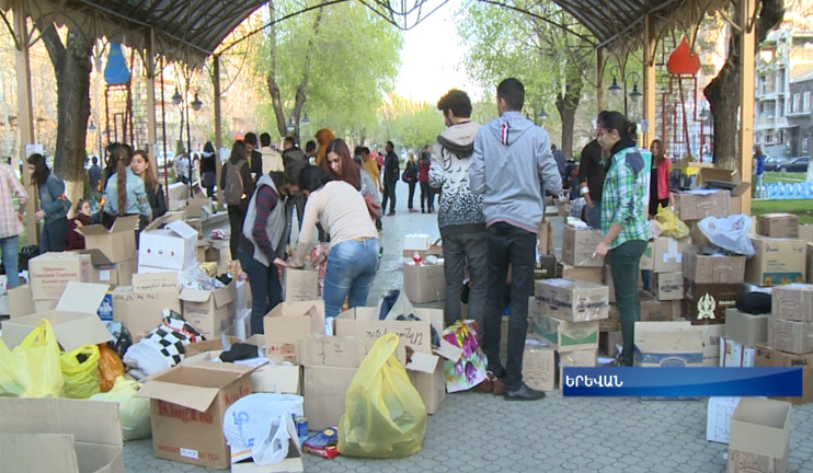 Մաշտոցի պուրակում շարունակվում է «Աջակցենք սահմանամերձ բնակավայրերին» նախաձեռնությունը