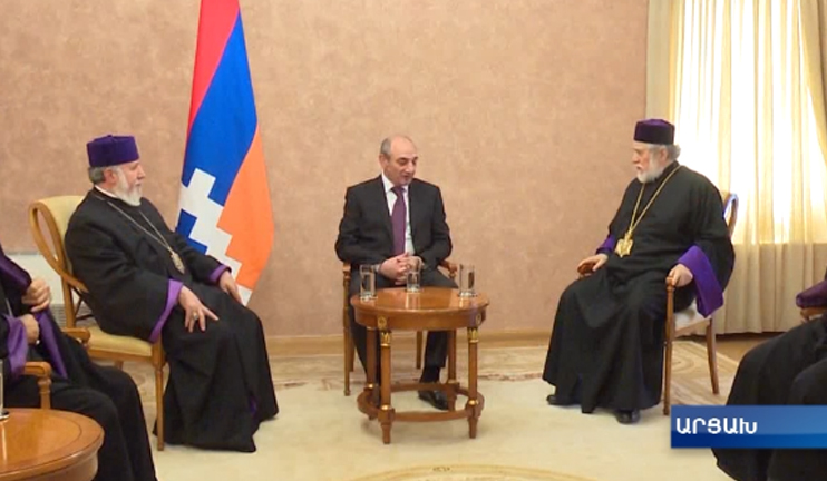 Catholicos of All Armenians and Catholicos of the Great House of Cilicia visit Artsakh