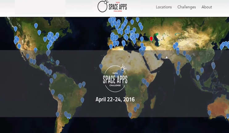 Yerevan on NASSA Map