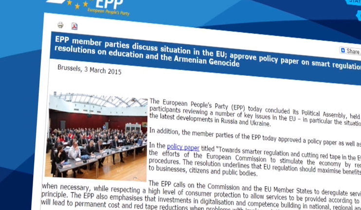 On the occasion of the 40th anniversary of European People's Party