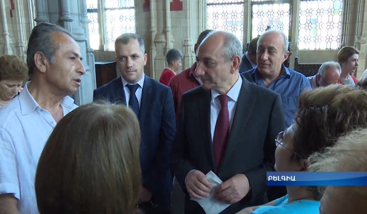 Bako Sahakyan met with the Armenian community of Mechelen