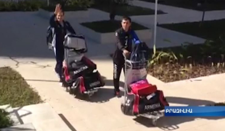 Armenian Olympians hold final training prior to the fatal games