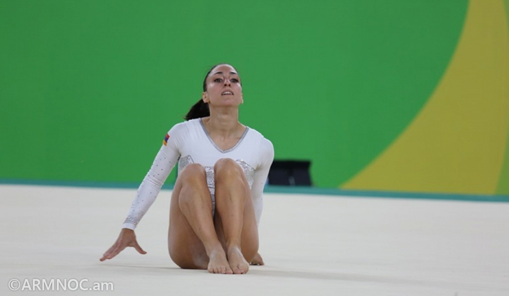 Gymnast Houry Gebeshyan performs in Rio Olympics