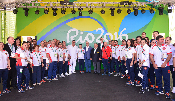 Սերժ Սարգսյանը Ռիոյում հանդիպել է հայաստանցի օլիմպիականների հետ