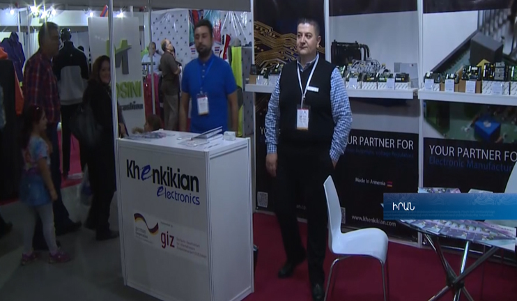 Immigrated businessmen from Syria present their products in Iran