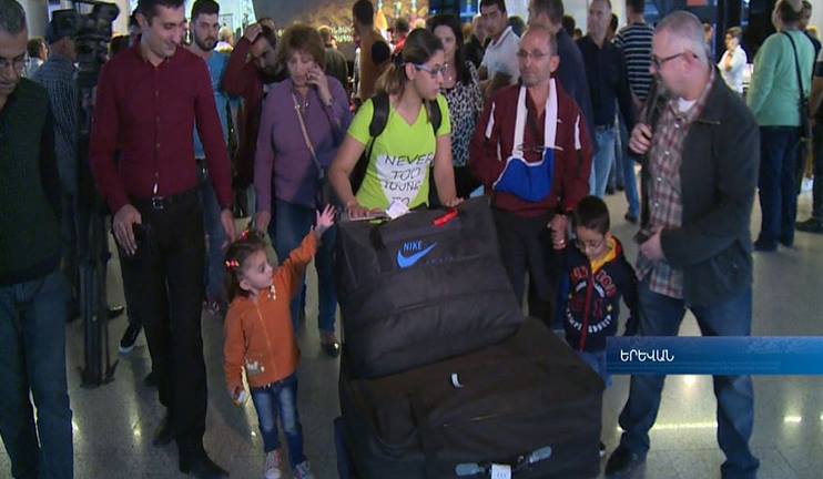 Over the past 10 days 4 families from Syria arrived in Armenia