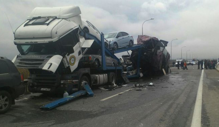 Moscow-Yerevan passenger bus crashed
