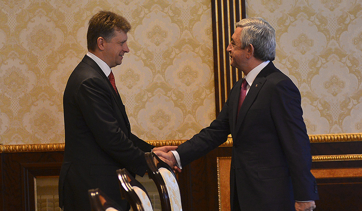 RA President receives Co-Chair of Armenian-Russian Intergovernmental Commission
