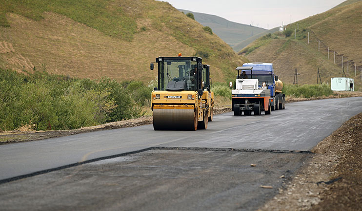 Martuni-Vardenis road reconstruction continues