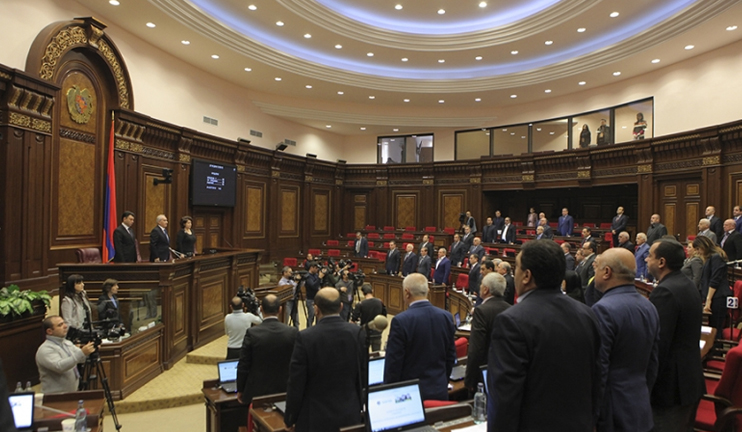 NA session started with a minute of silence