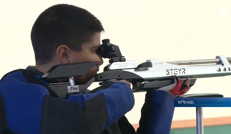 13-year-old shooter Hayk Babayan - Master of Sport of international class