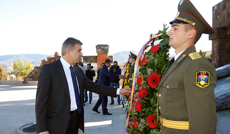 Կարեն Կարապետյանը Ստեփանակերտում հանդիպել է Արցախի ղեկավարության հետ