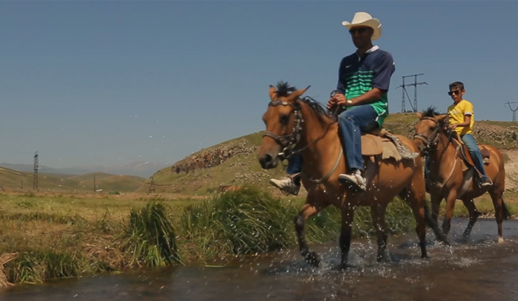 Martuni horse rider journalist's day starts with the dawn